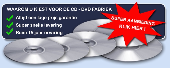 CD fabriek België voor het persen van uw dvd of CD productie